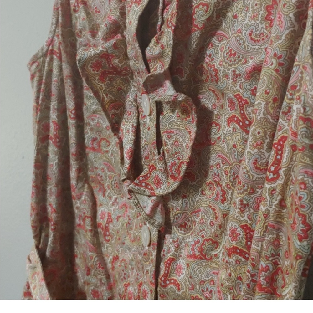 Talbots Pink Ruffled Buttoned Midi Sundress - Picture 2 of 11